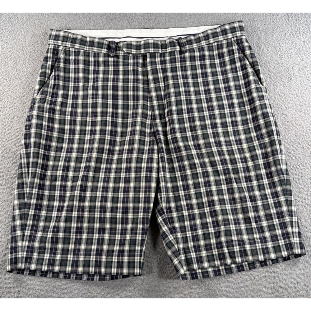 Vintage Polo Ralph Lauren Shorts Mens 38 Plaid Chino Preppy Golf 90s 11" Inseam